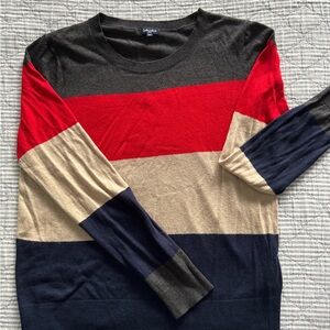 Splendid Charcoal Knit Stripe Sweater